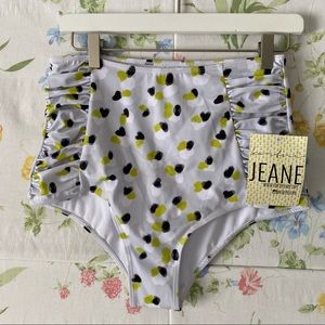 NWT Kortni Jeane Side Ruched Swim Bottoms